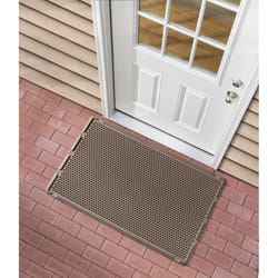 WeatherTech Outdoor Mats 30 in to W X 48 in to L Brown Thermoplastic Door Mat