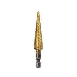 Exchange-A-Blade 1/8 - 1/2 in. X 3 in. L High Speed Steel Step Drill Bit Hex Shank 1 pc