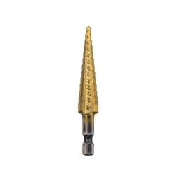 Exchange-A-Blade 1/8 - 1/2 in. X 3 in. L High Speed Steel Step Drill Bit Hex Shank 1 pc