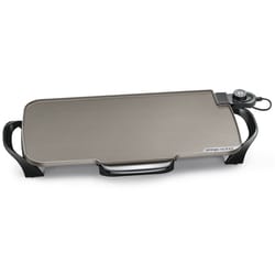 Hamilton Beach 26.5 in. L X 10.7 in. W Ceramic Nonstick Surface  Copper/Black Reversible Griddle - Ace Hardware