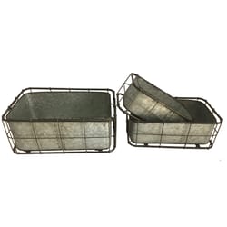 Avera Products Metal Planter Galvanized