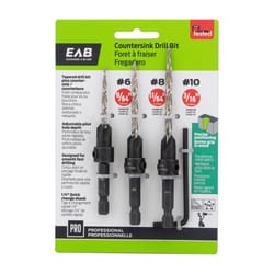 Exchange-A-Blade High Speed Steel Specialty Countersink Drill Bit Set 3 pk