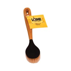 Lodge 3 in. W Hard Bristle 8 in. Wood Handle Scrub Brush