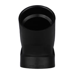 Charlotte Pipe 2 in. Hub X 2 in. D Hub ABS 45 Degree Elbow