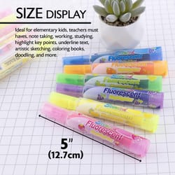 Bazic Products Neon Color Assorted Chisel Tip Highlighter 3 pk