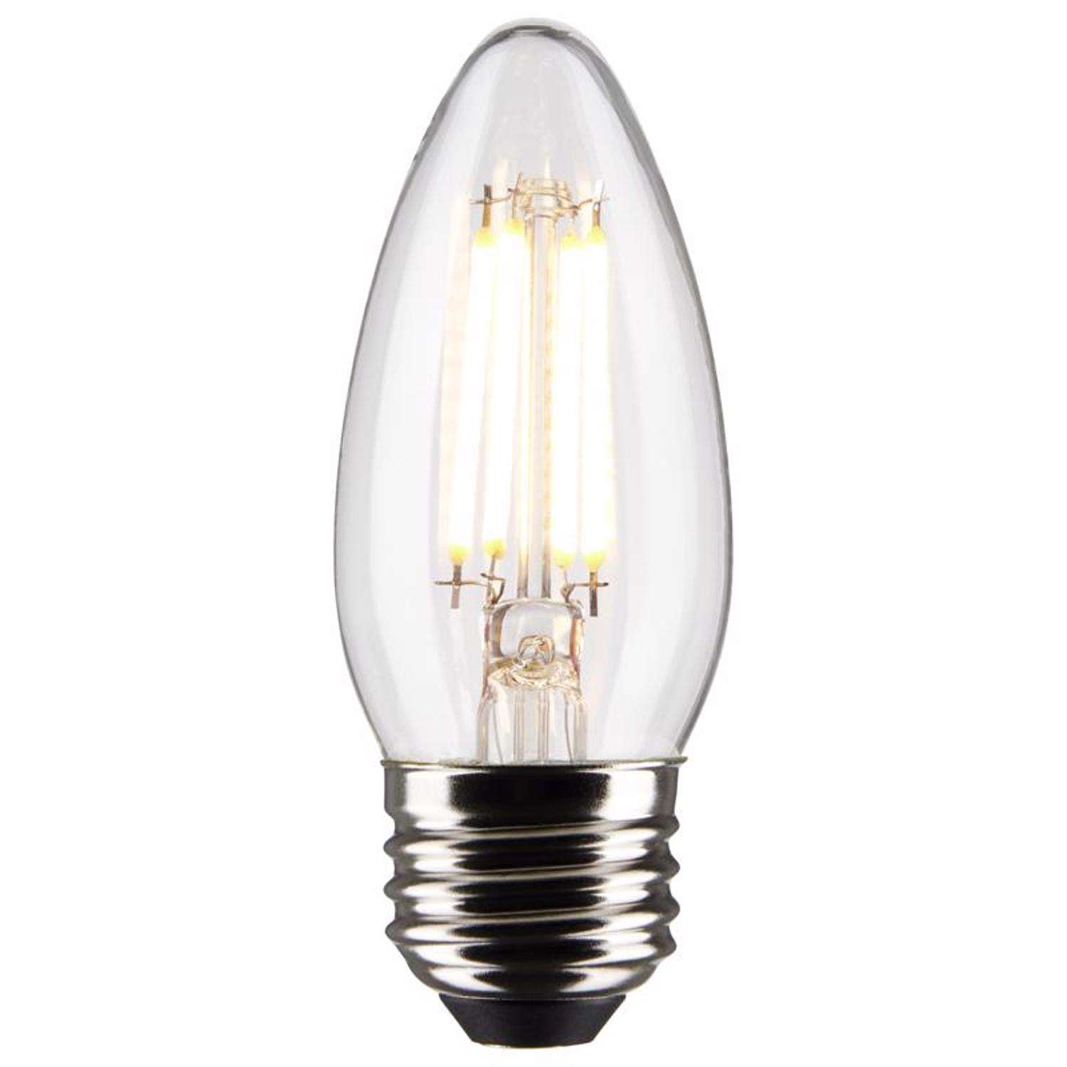 Satco B11 E26 (Medium) Filament LED Bulb Warm White 60 Watt Equivalence ...