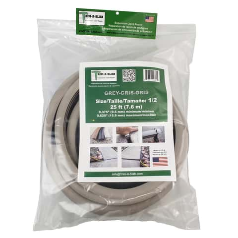 Trim-A-Slab Flexible PVC Concrete Expansion Joint Replacement/Repair 1 in.  W x 25 ft.