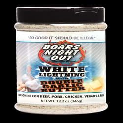 Boars Night Out White Lightning with Butter and Garlic BBQ Seasoning 12.2 oz