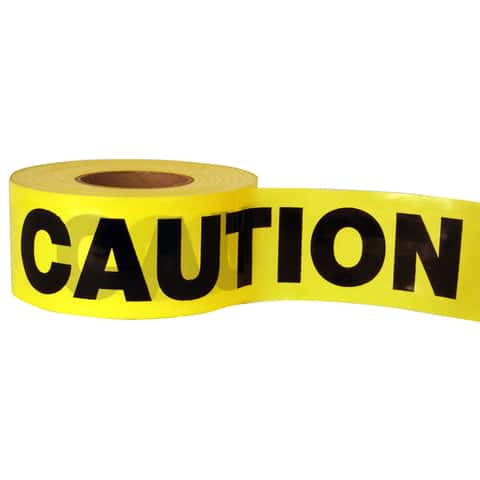 C.H. Hanson 1000 ft. L X 3 in. W Plastic Caution Barricade Tape Yellow ...