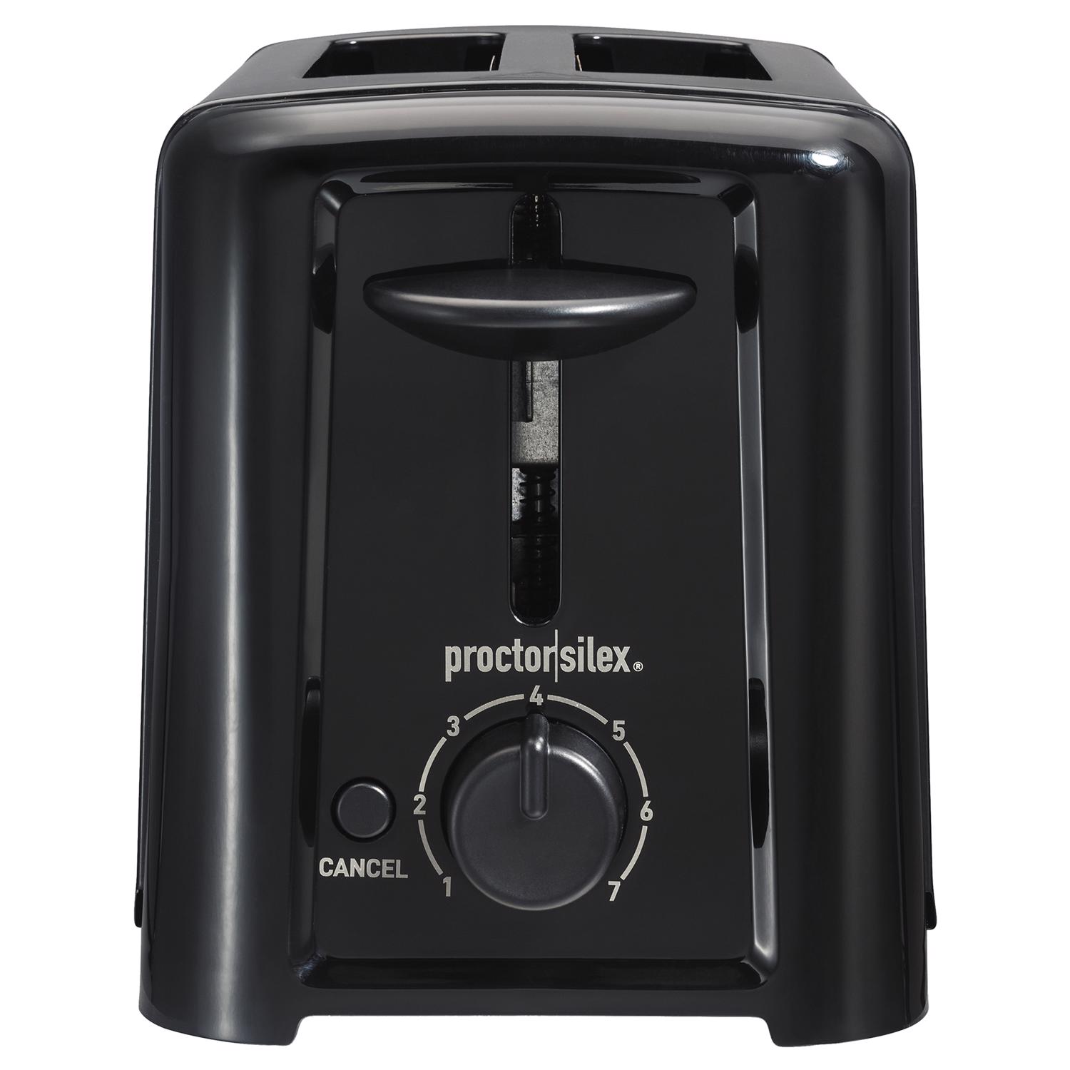 Hamilton Beach Proctor Silex Plastic Black 2 slot Toaster 6.2 in. H X 5
