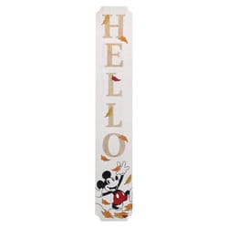 Open Road Brands Disney 0 ct 46 in. Mickey Mouse Hello Fall Porch Sign