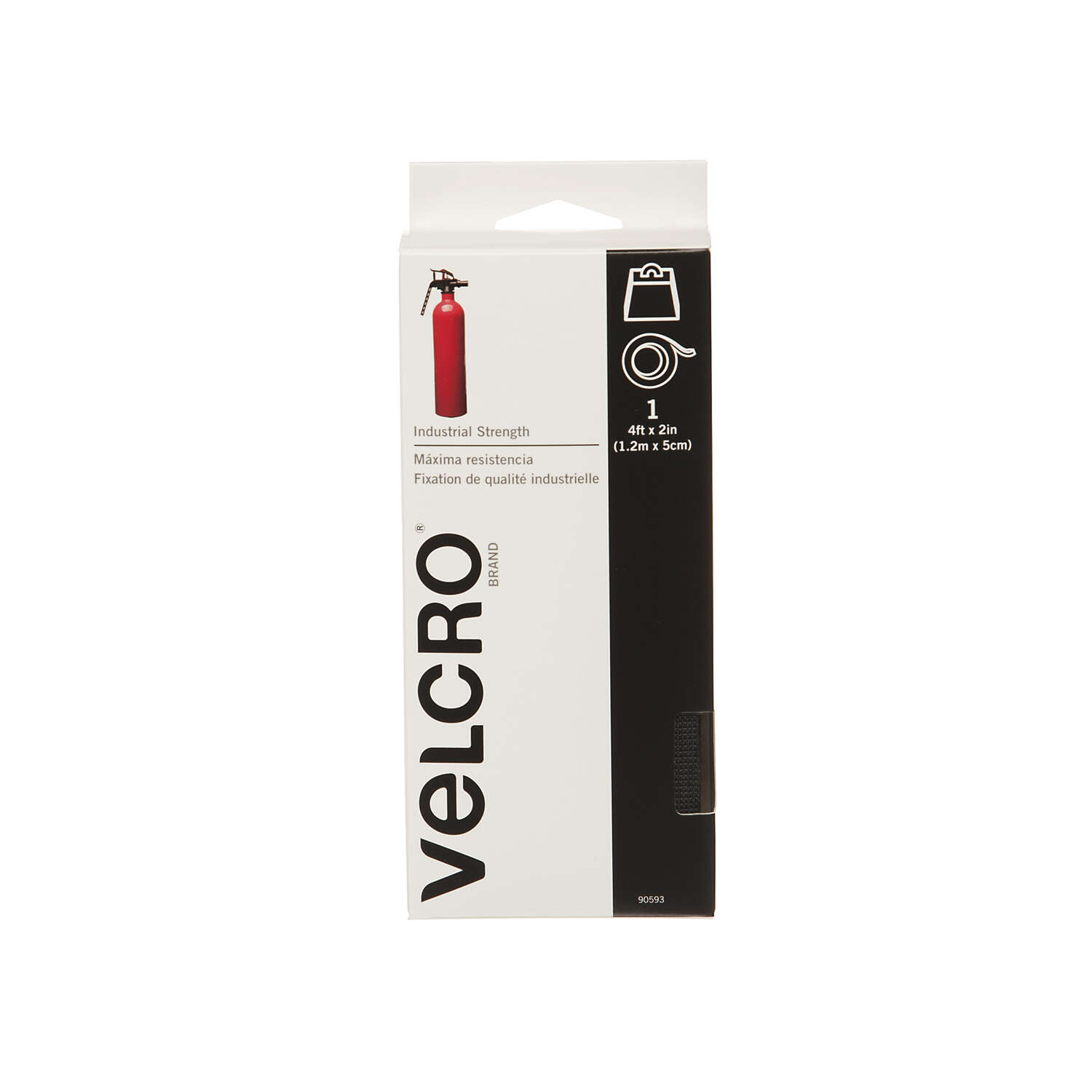 Velcro Brand Hook and Loop Fastener Industrial Stregnth 48" by 2" 1 pk 90593 