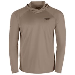 Milwaukee Workskin XL Long Sleeve Men's Hooded Sandstone Hooded Sweatshirt