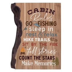 P Graham Dunn 7 in. H X 5.5 in. L Multicolored Wood Barky Sign