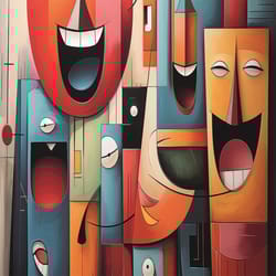 Ravensburger Happy Cubism Puzzle Moment Multicolored 200 pc