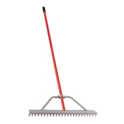 Corona 67 in. 24 Tine Aluminum Landscape Rake Aluminum Handle