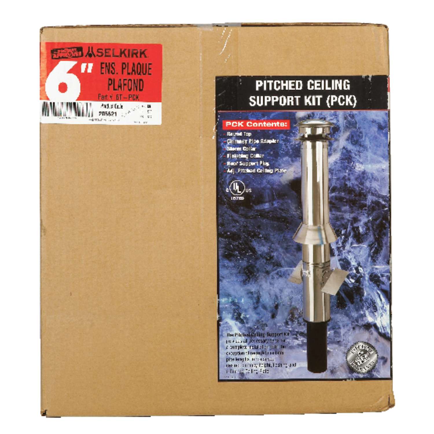 Selkirk 6 in. Stainless Steel Stove Pipe Ceiling Support Kit Ace Hardware