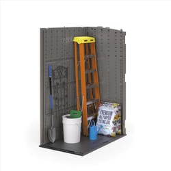 Suncast 4 ft. x 3 ft. Resin Vertical Pent Storage Shed with Floor Kit