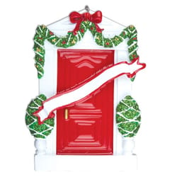 Personalizable Red Door Ornament