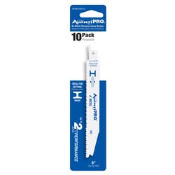 Avanti Pro 6 in. Bi-Metal Reciprocating Saw Blade 10/18 TPI 10 pk