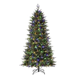 Glitzhome 7-1/2 ft. Full LED 500 ct Classic Fir Christmas Tree