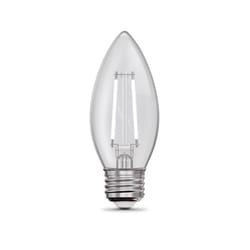 Feit White Filament B10 E26 (Medium) Filament LED Bulb Daylight 40 Watt Equivalence 2 pk