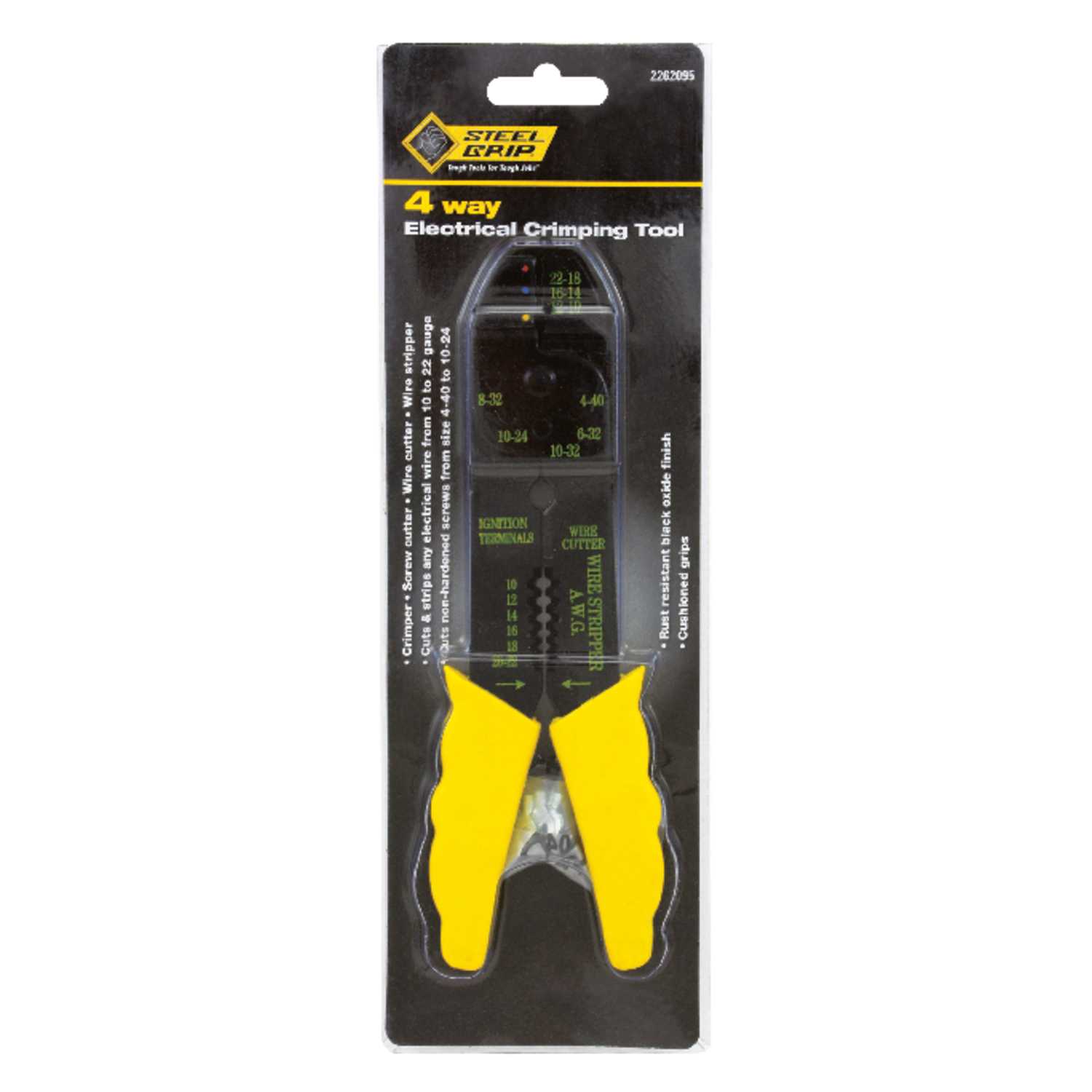Steel Grip 4 Way Electrical Crimping Tool Yellow 1 pk Ace Hardware