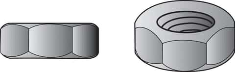 Hillman 1/2-in x 13 Galvanized Steel Hex Nut in the Hex Nuts