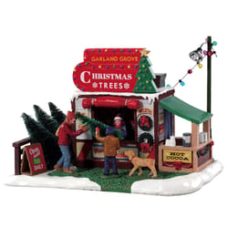 Lemax Multicolored Garland Grove Tree Lot Christmas Village 5 in.