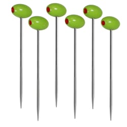 Prodyne With An Olive Green/Silver Acrylic Martini Picks