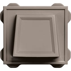 Builders Edge 7.6 in. H X 8.4 in. W Clay Vinyl Hooded Vent