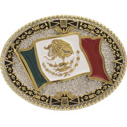 Montana Silversmiths Grand Mexican Flag Buckle Brass 1 pk