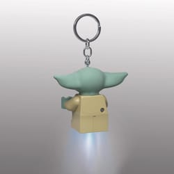 LEGO Star Wars Plastic Multicolored The Mandalorian Grogu Keychain w/LED Light