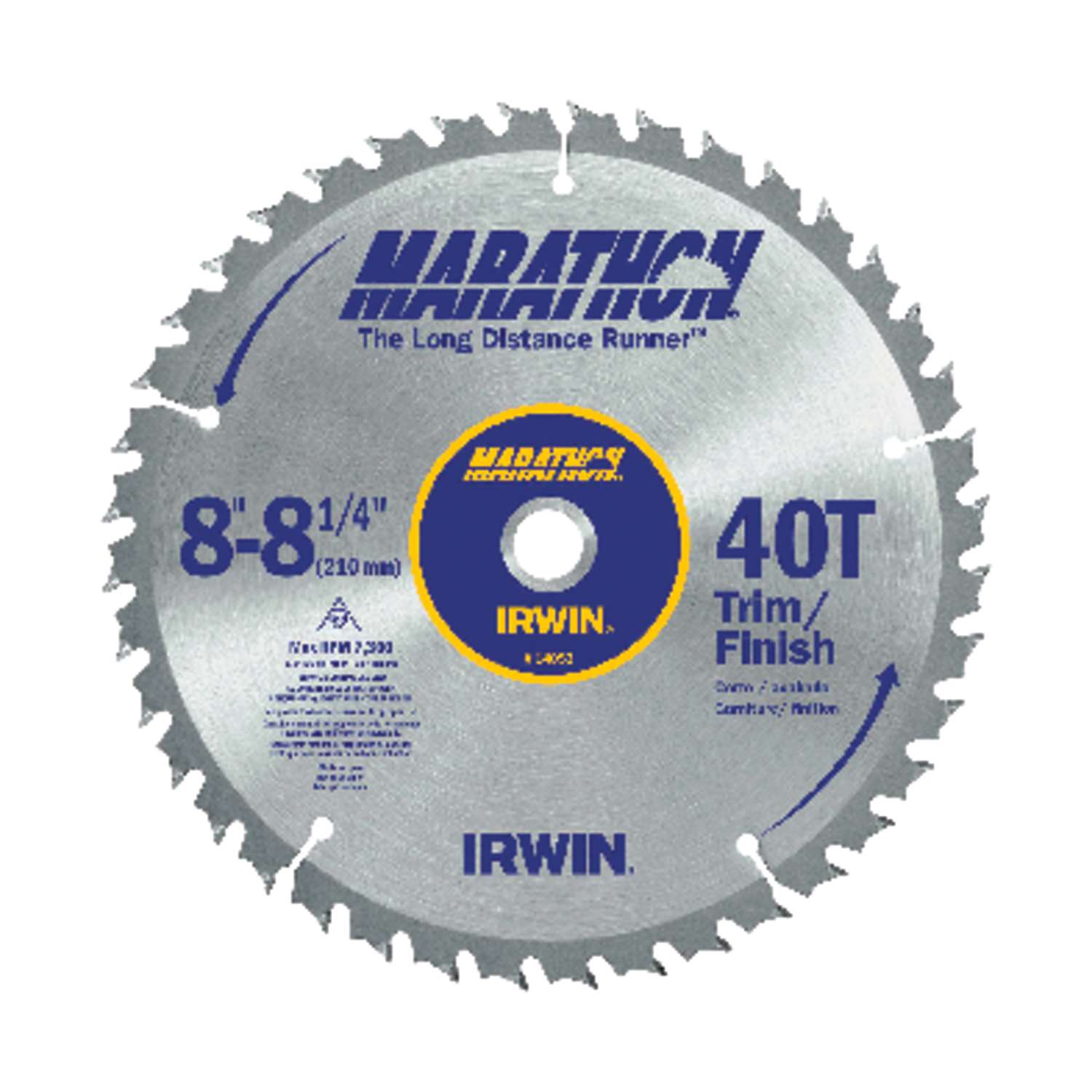 Irwin Marathon 81/4 in. Dia. x 5/8 in. Carbide Miter and Table Saw