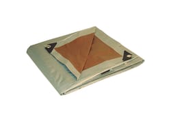 Foremost Dry Top 30 ft. W X 40 ft. L Heavy Duty Polyethylene Reversible Tarp Brown/Silver