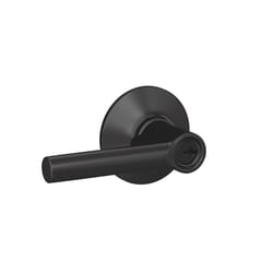 Schlage Broadway Matte Black Keyed Entry Lever 1-3/4 in.