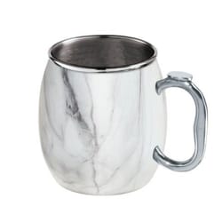 OGGI 20 oz White Stainless Steel Mule Mug