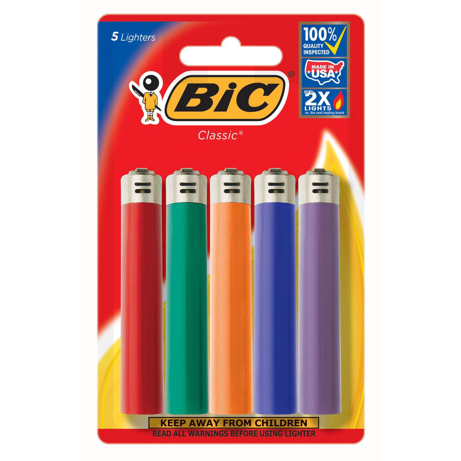 Bic Disposable Butane Lighter 5 pk Ace Hardware