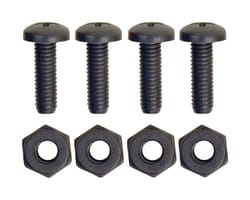 Custom Accessories Black Nylon License Plate Fasteners