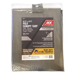 Ace 10 ft. W X 10 ft. L Heavy Duty Polyethylene Canopy Tarp Silver