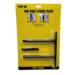 Tuff Strike 1.25 in. H X 4.75 in. L Black Steel Deadbolt Strike