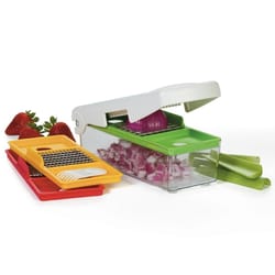 Vegetable Chopper Food Chopper - Tomato Dicer, Onion Chopper, Vegetable Cutter - Food Dicer Chopper with Storage Container & Slip-Proof Mat - Kitchen