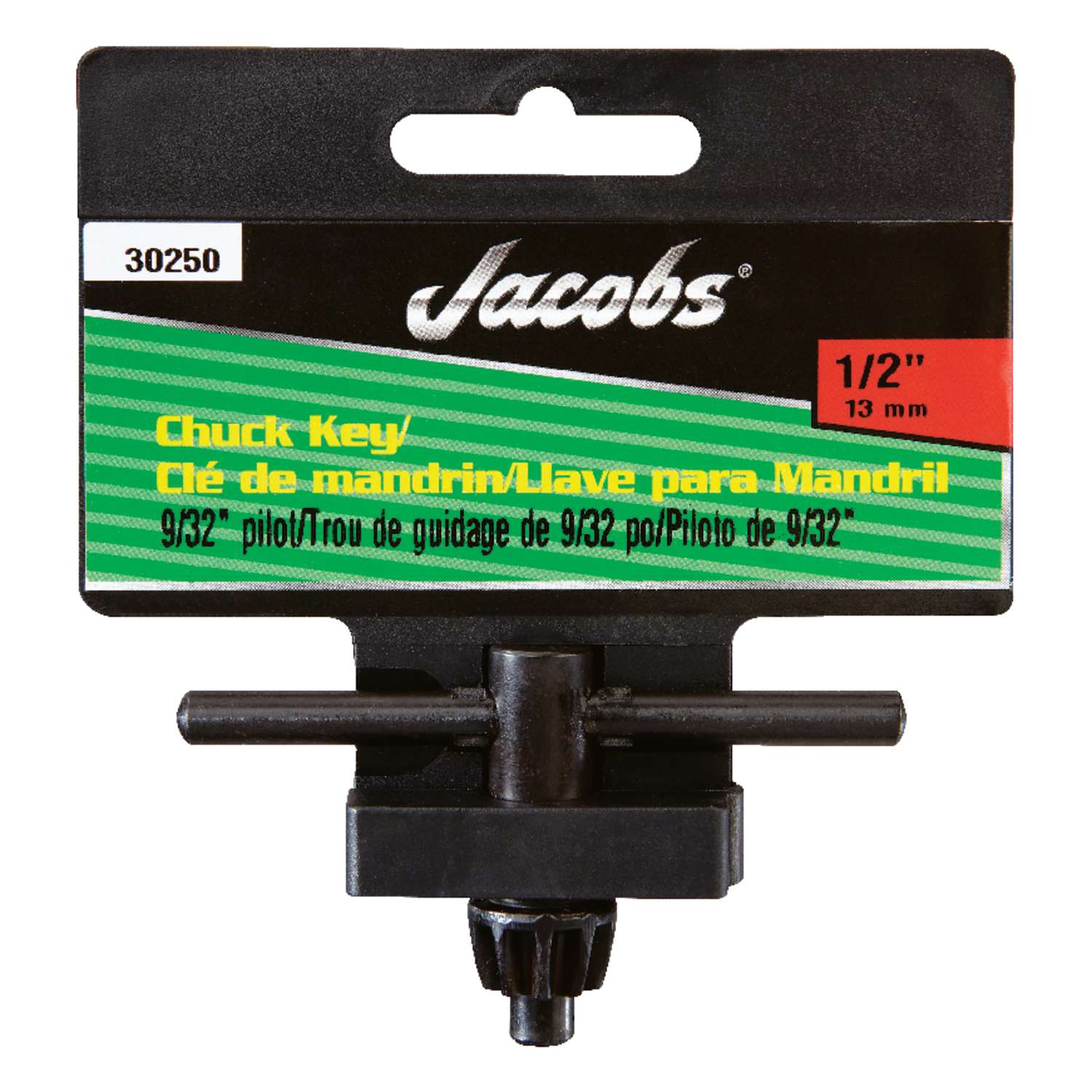 Jacobs 1/2 in. x 1/4 in. KK Chuck Key THandle Steel 1 pc. Ace Hardware