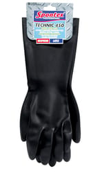 Spontex Technic 450 Latex/Neoprene Cleaning Gloves M Black 1 pk
