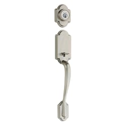 Kwikset Signature Arlington Satin Nickel Outside Trim Handleset 1-3/4 in.