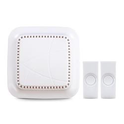 Heath Zenith White Plastic Wireless Door Chime Kit