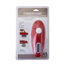 Farberware Red Plastic Battery Operated Can Opener