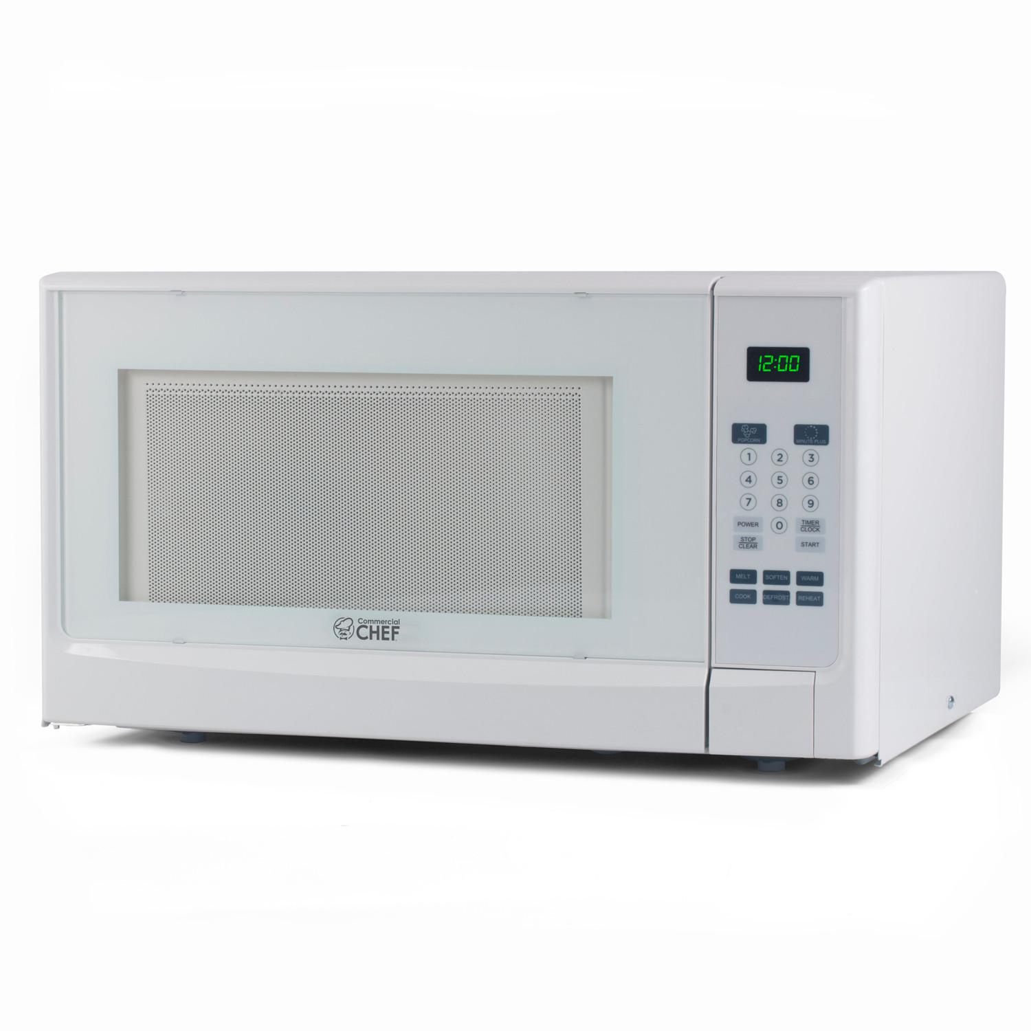 Commercial Chef 1.4 cu ft White Microwave 1100 W Sansujyuku sansujyuku.com