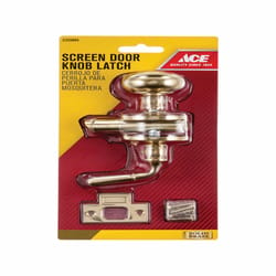 Ace Bright Brass Brass Screen Storm Door Latch 1 pk