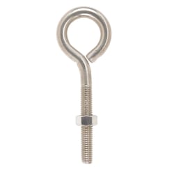 Hampton 1/2 in. X 6 in. L Stainless Stainless Steel Eyebolt Nut Included